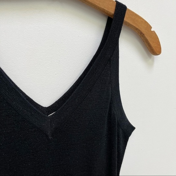 Vintage Wool Blend Black Metallic Dress - Picture 7 of 11